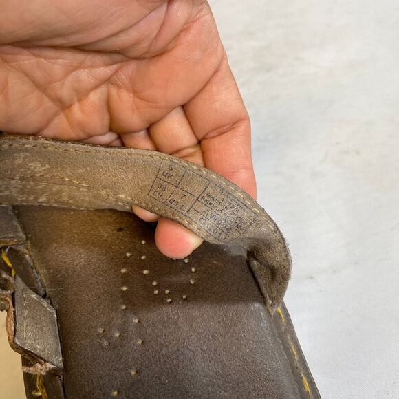 Rare Vintage Dr Martens Crossover Leather Slide Brow W7 - Picture 3 of 6